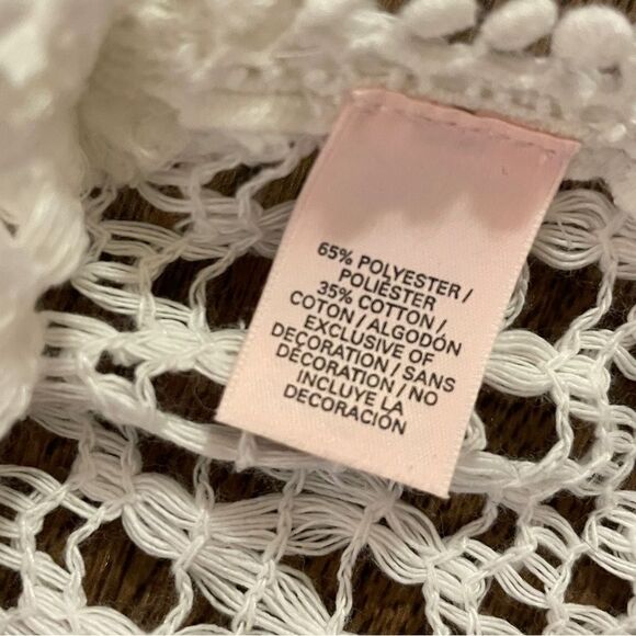Victoria’s Secret Crochet Lace Swim Coverup White Size Small - Picture 14 of 16